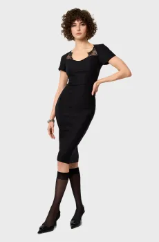 Женское черное платье Черный XS ANDRE TAN 40004