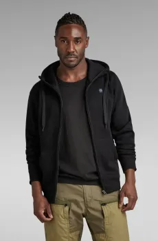 Мужское черное худи Premium core Черный S G-Star RAW D16122,C235