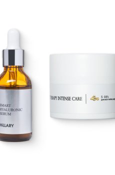 Гіалуронова сироватка Smart Hyaluronic + Крем для всіх типів шкіри Corneotherapy Intense Сare 5 oil’s