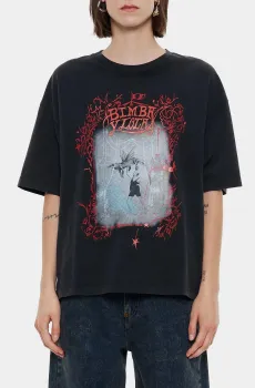 Женская черная футболка Черный XS Bimba Y Lola 242BR7481.10035