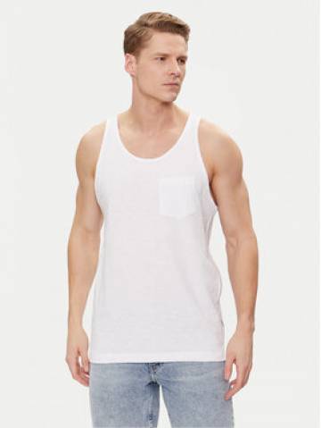 Jack&Jones Майка Tampa Slub 12252180 Білий Standard Fit Jack&Jones Майка Tampa Slub 12252180 Білий Standard Fit