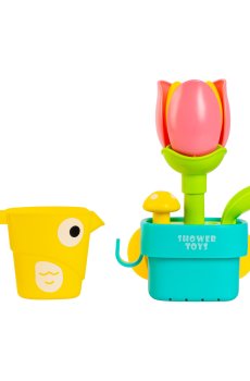 Детский набор игрушек для ванны Baby Team Волшебный цветок, от 9 месяцев, розовый (9031)