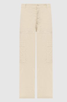 Бежевые брюки карго