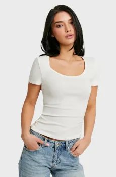 Женская белая футболка Белый XS Tally Weijl STSCOORLAS