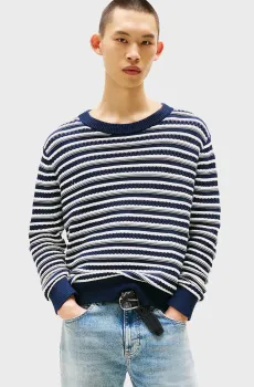 Мужской свитер в полоску BEST BRETON STRIPE Разноцветный M Tommy Jeans DM0DM20932