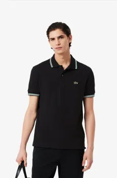 Мужское черное поло Черный XS Lacoste PH9875031