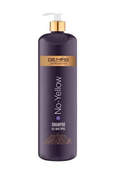 Уценка! Фиолетовый шампунь Demira Professional No-Yellow Shampoo для нейтрализации желтизны волос, 1 л