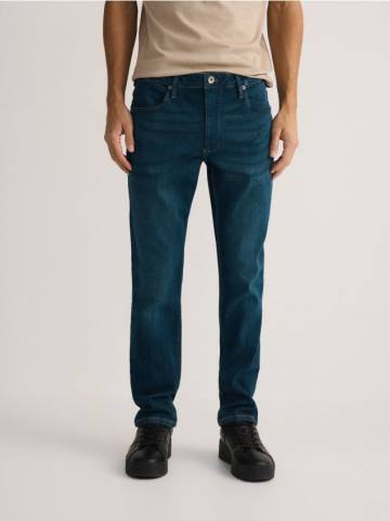 Reserved - Джинси slim із вареним ефектом - indigo jeans - YQ404-57J Reserved - Джинси slim із вареним ефектом - indigo jeans - YQ404-57J