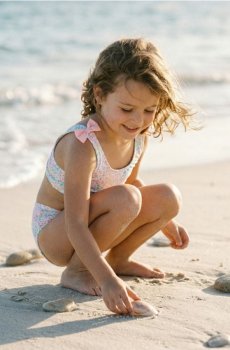 Роздільний купальник із бантом - пастельний рожевий