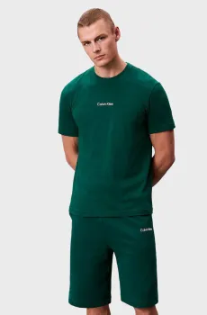 Мужские зеленые шорты FLEECE Зеленый M Calvin Klein LVGMF5S800