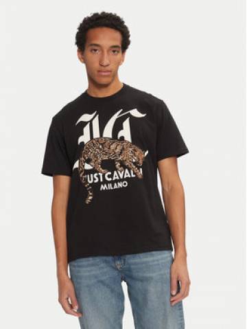 Just Cavalli Футболка 77OAHA02 Чорний Regular Fit Just Cavalli Футболка 77OAHA02 Чорний Regular Fit