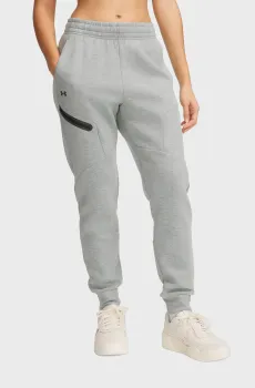Женские серые спортивные брюки Unstoppable Flc Jogger Серый S Under Armour 1379846-348