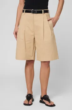 Женские бежевые шорты Бежевый L PRPY PWCSHANN0024