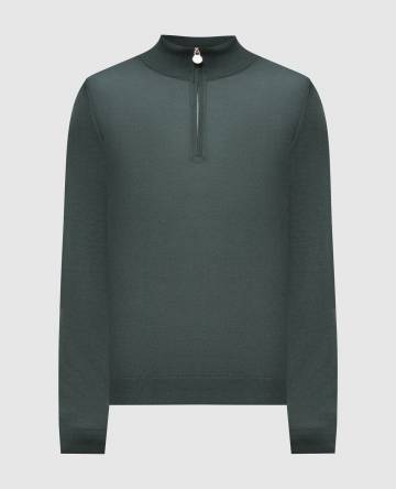 Синее поло из кашемира