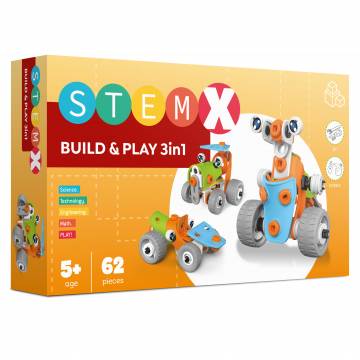 Конструктор StemX Build and play 3 в 1 (73261) Конструктор StemX Build and play 3 в 1 (73261)