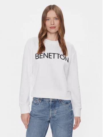 United Colors Of Benetton Світшот 3J68D1069 Білий Regular Fit United Colors Of Benetton Світшот 3J68D1069 Білий Regular Fit