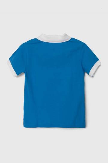 Детское хлопковое поло United Colors of Benetton узорный Детское хлопковое поло United Colors of Benetton узорный