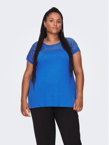 ONLY Carmakoma Блузка 15197908 Голубий Regular Fit ONLY Carmakoma Блузка 15197908 Голубий Regular Fit