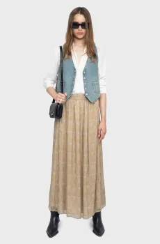 Женская юбка с узором Jady Разноцветный 40 ZADIG&VOLTAIRE WWSK01618_CLOUD