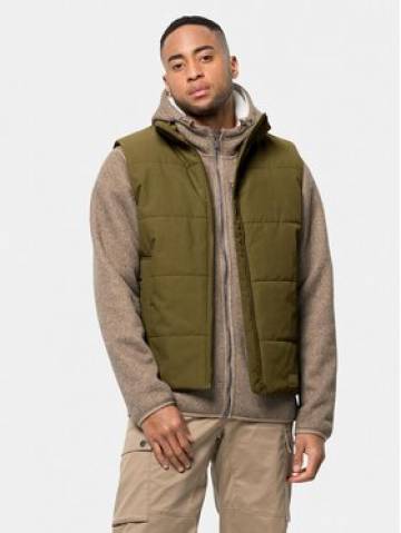 Jack Wolfskin Жилет White Frost Vest 1206402 Хакі Regular Fit Jack Wolfskin Жилет White Frost Vest 1206402 Хакі Regular Fit