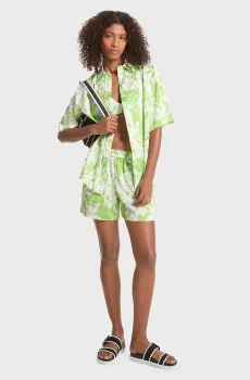 Женские салатовые шорты с узором GRAPHIC PALM PJ SHORTS Салатовый S Michael Kors MS430MKB0M