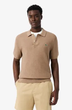 Мужской коричневый свитер Коричневый M Lacoste AH1043GE2