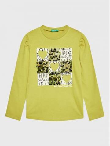 United Colors Of Benetton Блузка 3YN4C108T Зелений Regular Fit United Colors Of Benetton Блузка 3YN4C108T Зелений Regular Fit