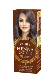 Оттеночный бальзам для волос Venita Henna Color Hair Colouring Balm с экстрактом хны, 115 Chocolate, 50 мл