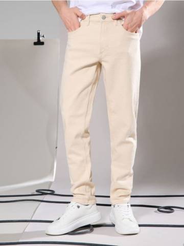 Джинси slim fit - кремовий Джинси slim fit - кремовий