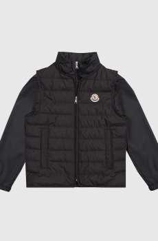 Детская черная куртка-трансформер Gizem