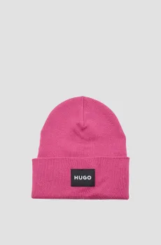 Женская розовая шапка Розовый ONESIZE HUGO 50502614;663