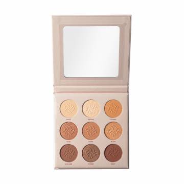 Палетка теней для век Bogenia Match Eyeshadow Palette BG904, 9 цветов, 001, 14.4 г Палетка теней для век Bogenia Match Eyeshadow Palette BG904, 9 цветов, 001, 14.4 г