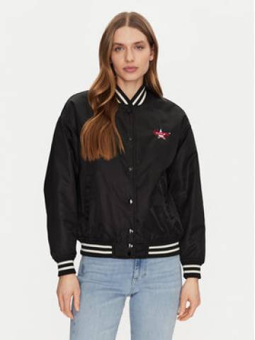 Guess Jeans Куртка бомбер W5RL43 WHAA2 Чорний Regular Fit Guess Jeans Куртка бомбер W5RL43 WHAA2 Чорний Regular Fit