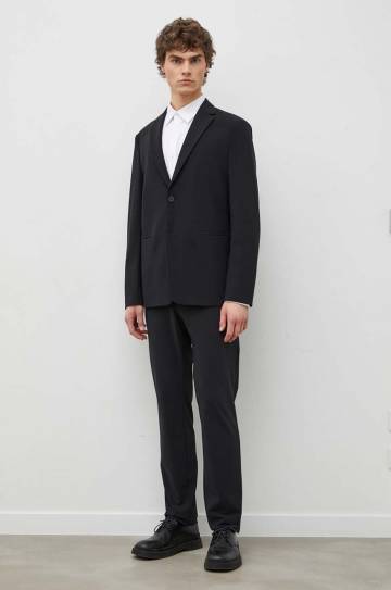 Брюки Theory мужские цвет чёрный облегающее