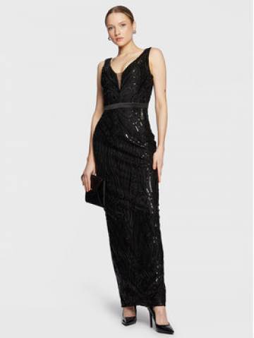 Fracomina Вечірня сукня FQ23SD3002W62401 Чорний Slim Fit Fracomina Вечірня сукня FQ23SD3002W62401 Чорний Slim Fit