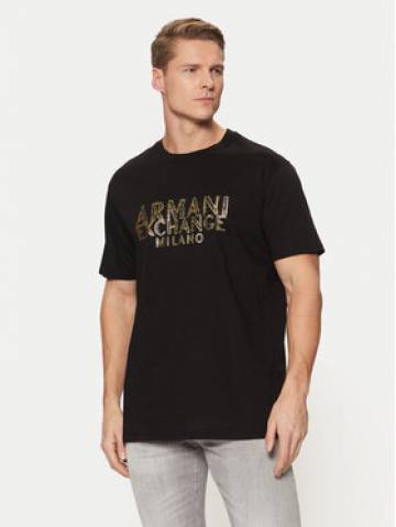Armani Exchange Футболка XM000326 AF10364 UC001 Чорний Regular Fit Armani Exchange Футболка XM000326 AF10364 UC001 Чорний Regular Fit