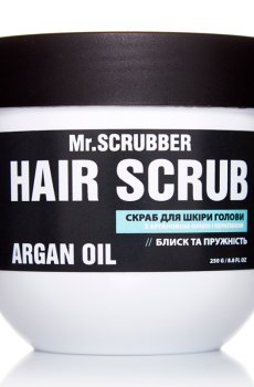 Скраб для кожи головы Mr. Scrubber Hair Scrub Argan Oil с маслом арганы и кератином, 250 г