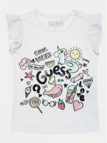 Guess Футболка K4GI17 K6YW1 Білий Regular Fit Guess Футболка K4GI17 K6YW1 Білий Regular Fit