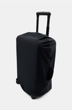 Однотонний чохол для валізи - чорний