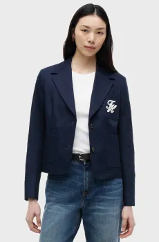 Женский темно-синий блейзер CHINO DRESSING Синий 36 Tommy Hilfiger WW0WW50146
