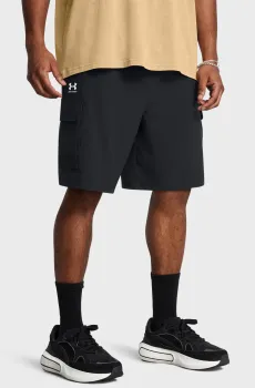 Мужские черные шорты UA Vibe Woven Cargo Short Черный M Under Armour 1386560-001