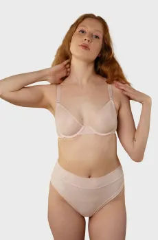 Женский пудровый бюстгальтер Розовый 75D brabrabra SLZ26201002