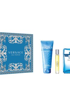Парфюмированный набор мужской Versace Eau Fraiche (туалетная вода, 100 мл + туалетная вода, 10 мл + гель для душа, 150 мл)