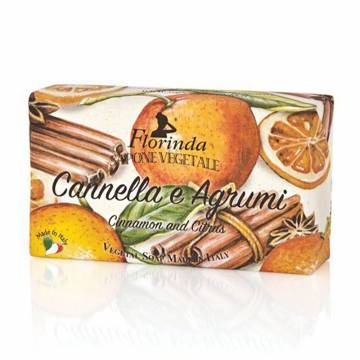 Натуральное мыло Florinda Vegetal Soap Cinnamon and Citrus Корица и цитрусовые, 100 г Натуральное мыло Florinda Vegetal Soap Cinnamon and Citrus Корица и цитрусовые, 100 г