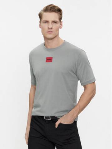 Hugo Футболка Diragolino212 50447978 Сірий Regular Fit Hugo Футболка Diragolino212 50447978 Сірий Regular Fit