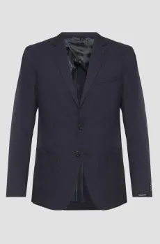 Мужской темно-синий блейзер Синий 48 Karl Lagerfeld 552026.155280;690
