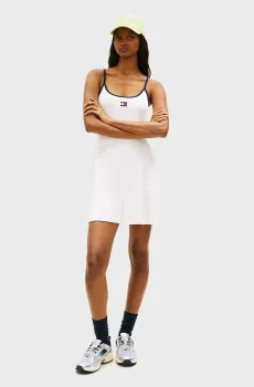Женское белое платье STRAPPY Белый XS Tommy Jeans DW0DW22335