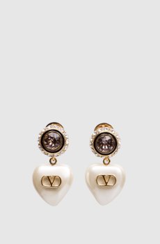 Серьги VLogo Signature с кристаллами