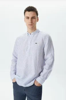 Мужская голубая рубашка Голубой 43 Lacoste CH0321BDM