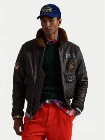 Polo Ralph Lauren Шкіряна куртка 710945492001 Коричневий Regular Fit Polo Ralph Lauren Шкіряна куртка 710945492001 Коричневий Regular Fit